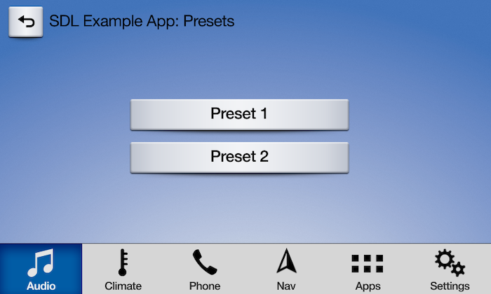 Ford - Preset Soft Buttons List