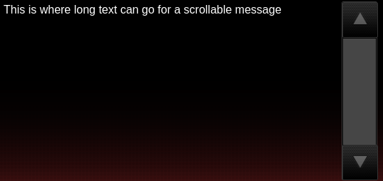 Scrollable Message